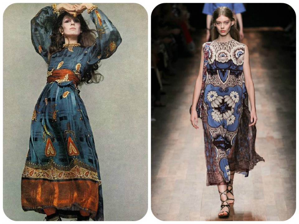 Folk 70s dress valentino ss2015