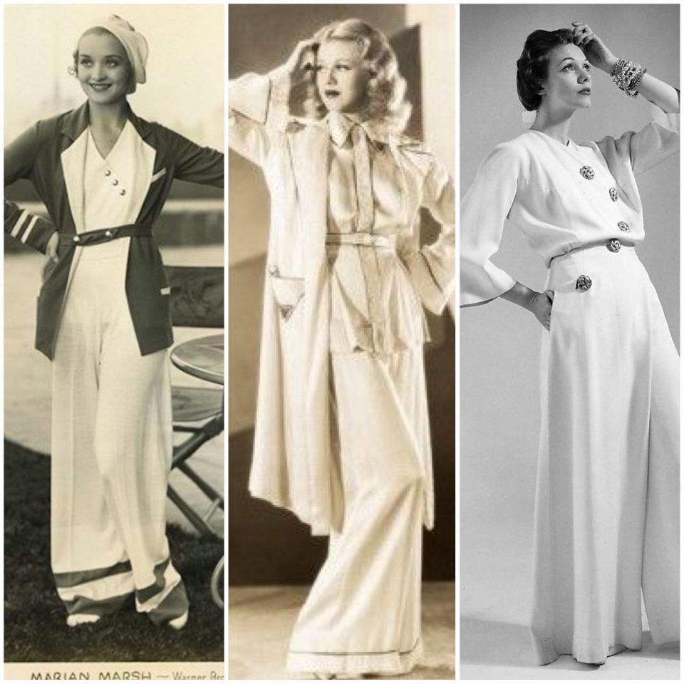 Anni '30/40: Beach e Hostess Pajamas