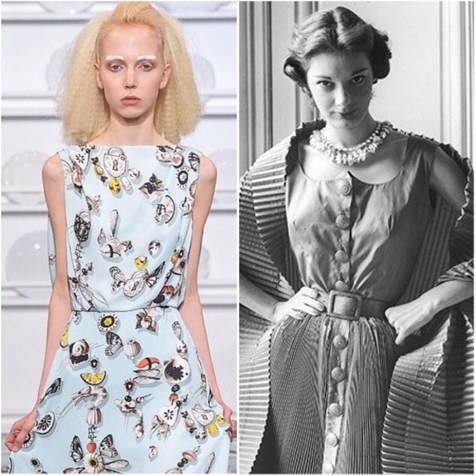 Schiaparelli oggi Vs. Schiaparelli anni '50