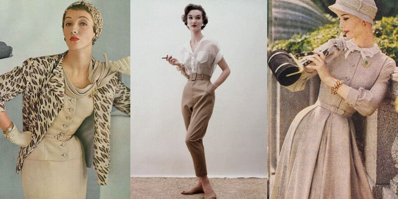 esempi di abiti e pantaloni anni 50
