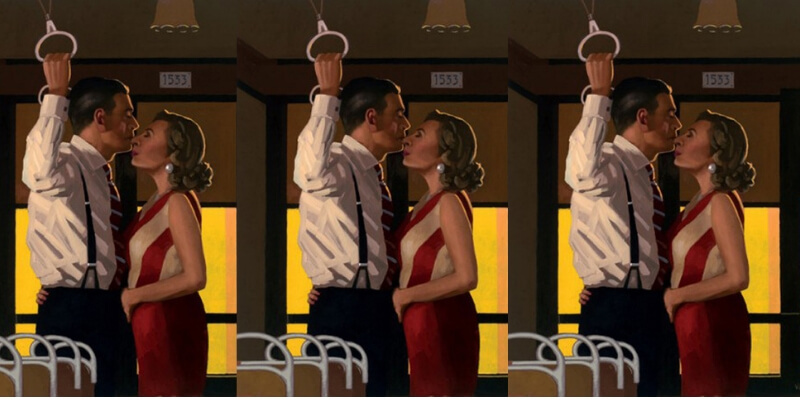 un quadro di jack vettriano