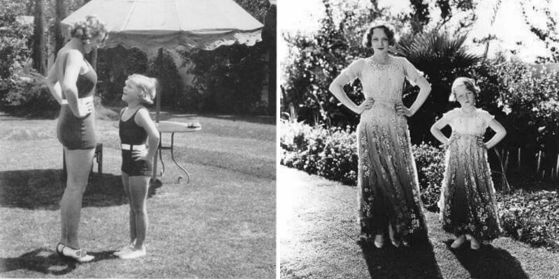 marlene dietrich posa con la figlia maria sieber negli anni '30