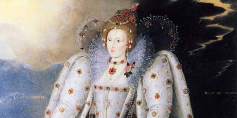 Un ritratto della regina Elisabetta I d'Inghilterra