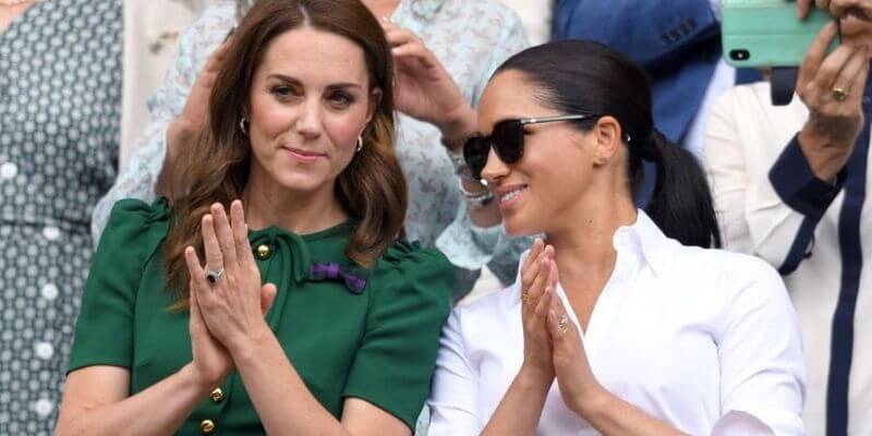 kate e Meghan a wimbledoon nel 2109