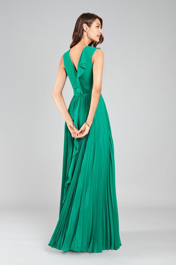 abito lungo per una cerimonia vestito verde